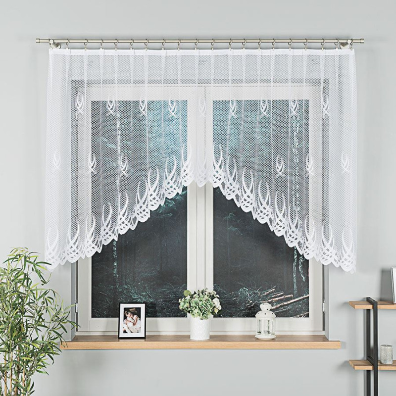Gosia firanka żakardowa gotowa 300x120cm kolor 001 biały EAN: 5907693251632
