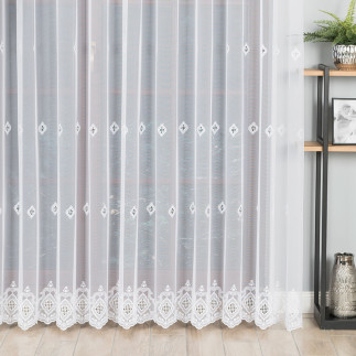 Firanka, wysokość 280cm, kolor 001 biały