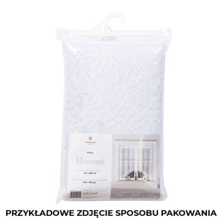 Hernani firanka żakardowa gotowa, szerokość 310 x wysokość 160cm, kolor 001 biały