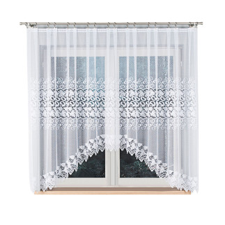 Hernani firanka żakardowa gotowa, szerokość 310 x wysokość 160cm, kolor 001 biały