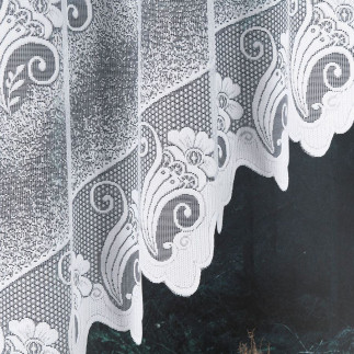 Adelina firanka żakardowa gotowa, szerokość 310 x wysokość 160cm, kolor 001 biały