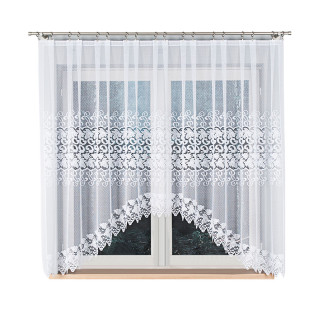 Serafina firanka żakardowa gotowa, szerokość 310 x wysokość 160cm, kolor 001 biały
