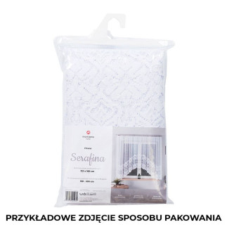 Serafina firanka żakardowa gotowa, szerokość 310 x wysokość 160cm, kolor 001 biały