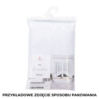 Kamelia firanka żakardowa gotowa, szerokość 310 x wysokość 160cm, kolor 001 biały