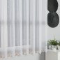 Firanka haftowana pasowa 160cm, biało-srebrna, EAN: 5907693257863