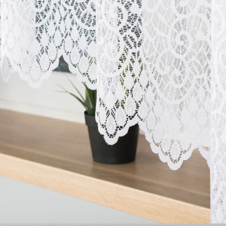 Violetta firanka żakardowa gotowa, szerokość 300 x wysokość 180cm, kolor 001 biały