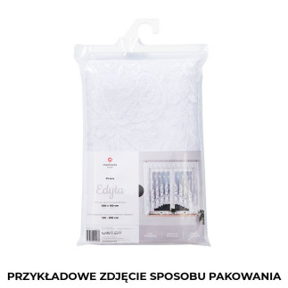 Edyta firanka żakardowa gotowa, szerokość 300 x wysokość 160cm, kolor 001 biały