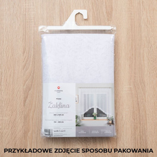 Żaklina firanka żakardowa gotowa, szerokość 300 x wysokość 160cm, kolor 001 biały