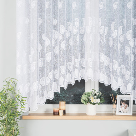 Firanka żakardowa Nora gotowa 300x160 cm, kolor biały 001, EAN: 5907693248403