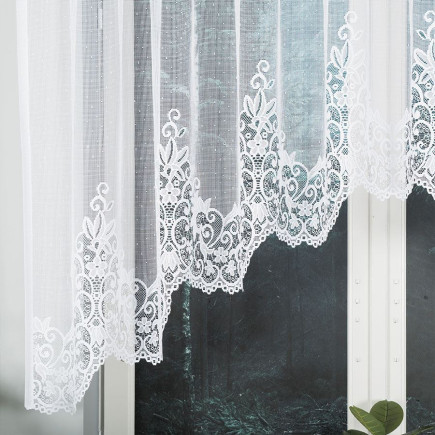 Berenika Firanka Żakardowa Gotowa, Biała 330x130 cm, EAN: 5907693229938