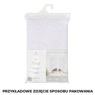 Nora firanka żakardowa gotowa, szerokość 300 x wysokość 130cm, kolor 001 biały