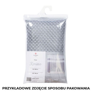Korino firanka żakardowa gotowa, szerokość 310 x wysokość 160cm, kolor 001 biały
