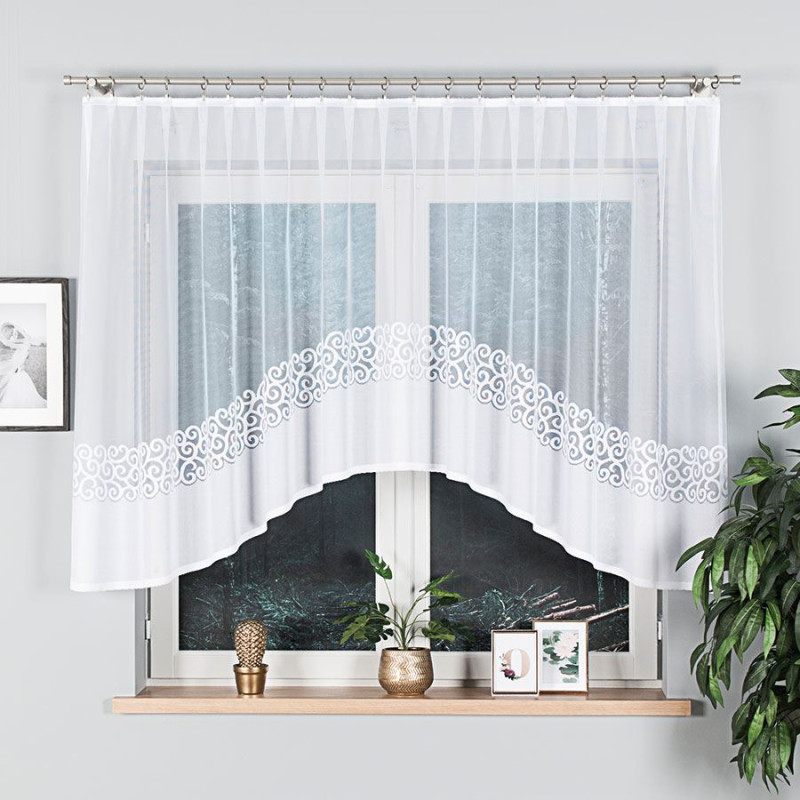 Firanka żakardowa Daniel 300x130cm biały 001 EAN: 5907693235168