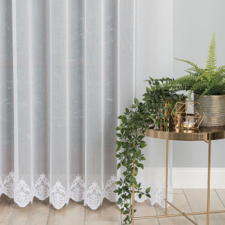 Firanka, wysokość 280cm, kolor 001 biały