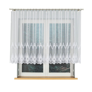 Firanka, wysokość 120cm, kolor 001 biały