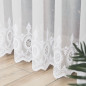 Firanka haftowana 280cm, biały kolor z wzorem, wysokość 280cm - EAN: 5907693266797