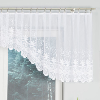 Jowita firanka żakardowa pasowa 400x80cm biały EAN: 5907693246713