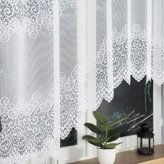 Violetta firanka żakardowa gotowa, szerokość 250 x wysokość 150cm, kolor 001 biały