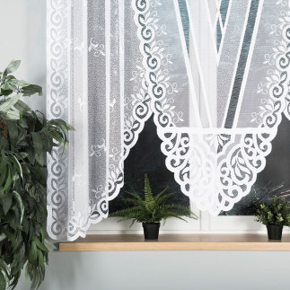 Rozalia firanka żakardowa gotowa 250x160cm kolor biały EAN: 5907693236158