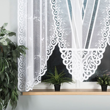 Rozalia firanka żakardowa gotowa 250x160cm kolor biały EAN: 5907693236158