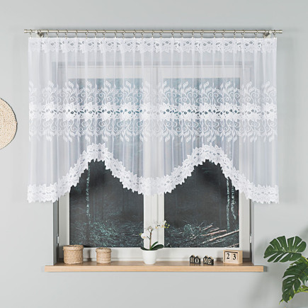 Bastia firanka żakardowa gotowa 315x120cm biały EAN: 5906450927094
