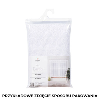 Bastia firanka żakardowa gotowa, szerokość 315 x wysokość 120cm, kolor 001 biały