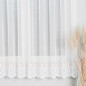 Firanka haftowana biały 180 cm z wzorem na dole, EAN: 5907693266780