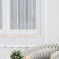 Firanka haftowana w kolorze białym 180cm, wzór po całości, EAN: 5907693240391