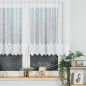 Firanka haftowana 120cm biały z wzorem na dole, EAN: 5907693245006