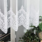 Firanka haftowana 120cm biały z wzorem na dole, EAN: 5907693245006