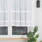 Firanka haftowana pasowa 120cm, kolor biały z błyskiem, EAN: 5907693244900