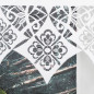 Klaudia panel żakardowy gotowy 60x160 cm, kolor biały 001, EAN: 5907693233768