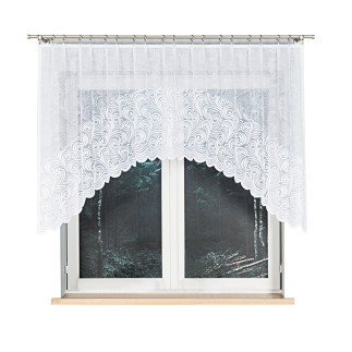 Kinga firanka żakardowa gotowa, szerokość 250 x wysokość 120cm, kolor 001 biały