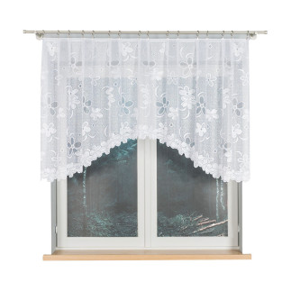 Renata firanka żakardowa gotowa, szerokość 250 x wysokość 110cm, kolor 001 biały