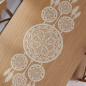 Bieżnik żakardowy Lea, łapacz snów, 45x155cm, kolor naturalny/beż - EAN: 5907693248366 Bieżnik żakardowy Lea, łapacz snów, 45x155cm, kolor naturalny/beż - EAN: 5907693248366