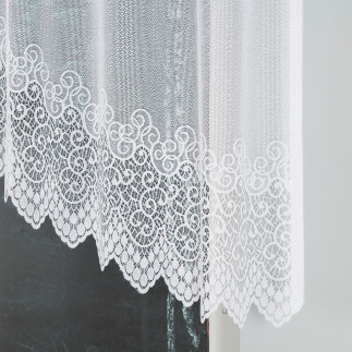 Violetta firanka żakardowa gotowa, szerokość 250 x wysokość 120cm, kolor 001 biały
