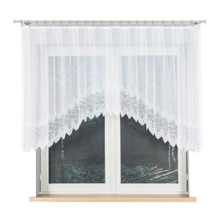 Violetta firanka żakardowa gotowa, szerokość 250 x wysokość 120cm, kolor 001 biały
