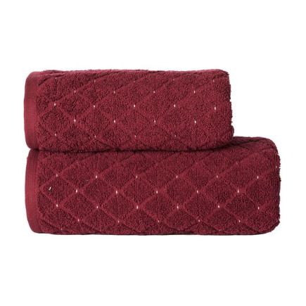Oliwier ręcznik, 50x90cm, kolor 009 ciemno czerwony  burgundowy