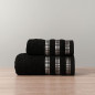 Luxury ręcznik, 50x90cm, kolor 156 czarny