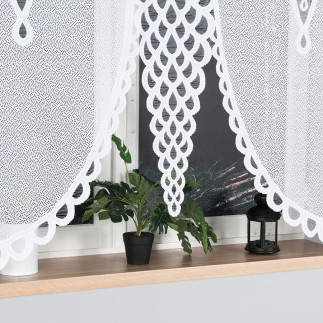 Eryka panel żakardowy gotowy, szerokość 160 x wysokość 160cm, kolor 001 biały