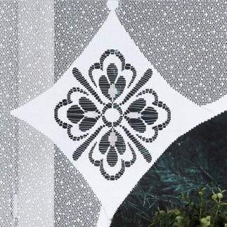 Anita panel żakardowy gotowy, szerokość 160 x wysokość 160cm, kolor 001 biały