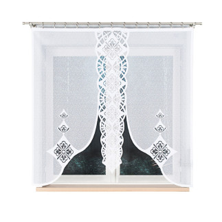 Anita panel żakardowy gotowy, szerokość 160 x wysokość 160cm, kolor 001 biały