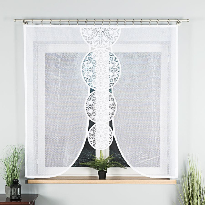 Elwira panel żakardowy 160x160cm biały EAN: 5907693236165