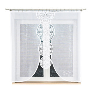 Elwira panel żakardowy gotowy, szerokość 160 x wysokość 160cm, kolor 001 biały