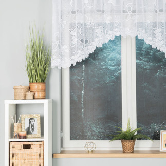 Renata firanka żakardowa gotowa 250x80 cm kolor biały EAN: 5907693247130