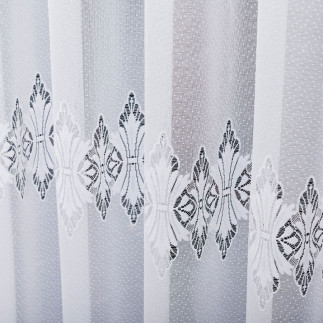 Firanka żakardowa, wysokość 250cm, kolor 001 biały