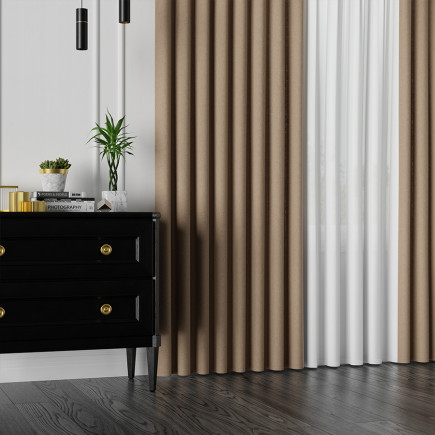 Mirabel Tkanina Dekoracyjna 320cm Jasny Brązowy EAN: 5907693263918