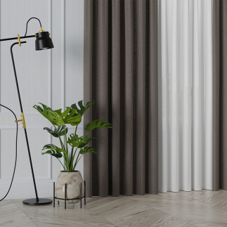 Mirabel Tkanina Dekoracyjna 320cm Szarobrązowa 909 EAN: 5907693263819