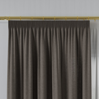Mirabel tkanina dekoracyjna, wysokość 320cm, kolor 909 szarobrązowy