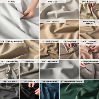 Greta tkanina dekoracyjna typu blackout, wysokość 320cm, kolor 011 szary